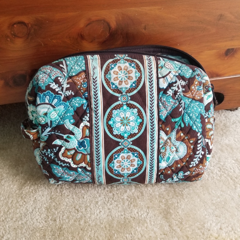Vera Bradley Java blue cosmetic case